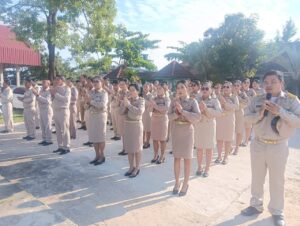 เข้าแถวเคารพธงชาติประจำเดือนพฤศจิกายน 2567